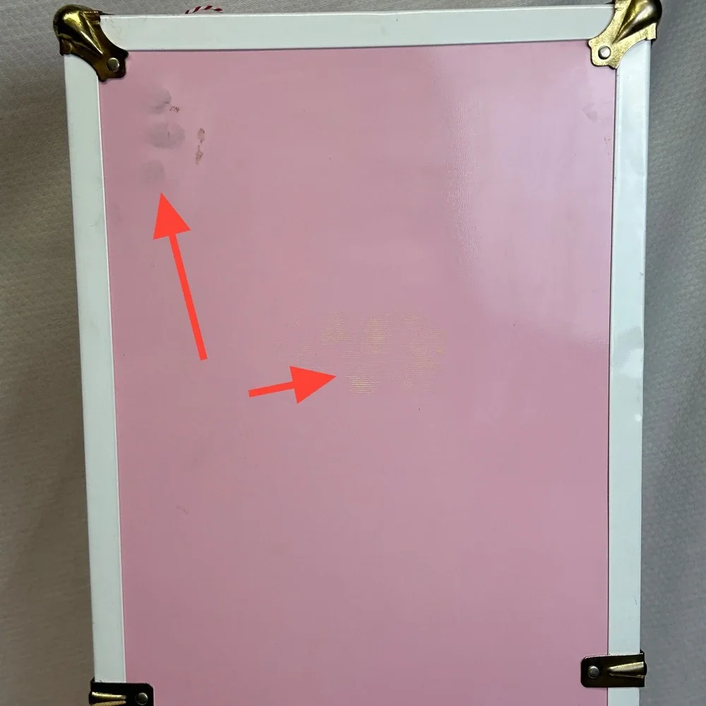 American Girl Collection Pink Doll Trunk Wardrobe Storage Case Vintage Style